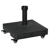 SCHIRMSTÄNDER, HDPE, Schwarz - Schwarz, Kunststoff (45/45cm) - Outsunny