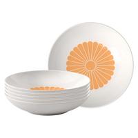 PASTASCHALEN Fleur Couleur Soleil ø 24 cm 6er Set - Gelb, Keramik (24cm) - Villeroy & Boch
