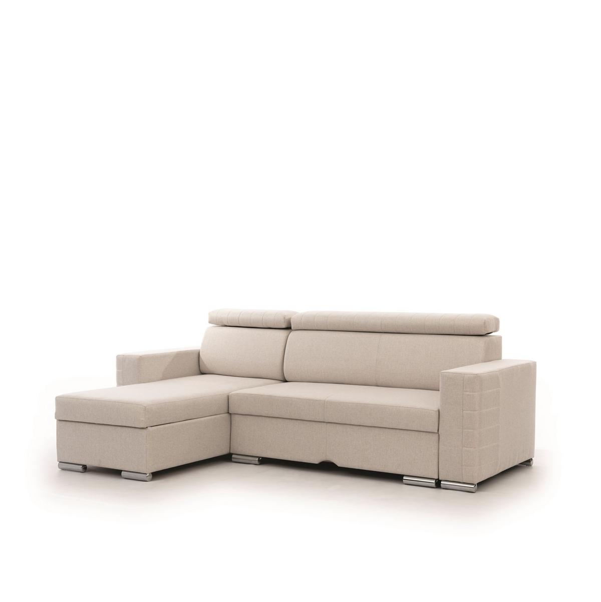 ECKSOFA Canton In Liverpool - Creme, Holzwerkstoff/Textil (260/173cm) - Fun Möbel