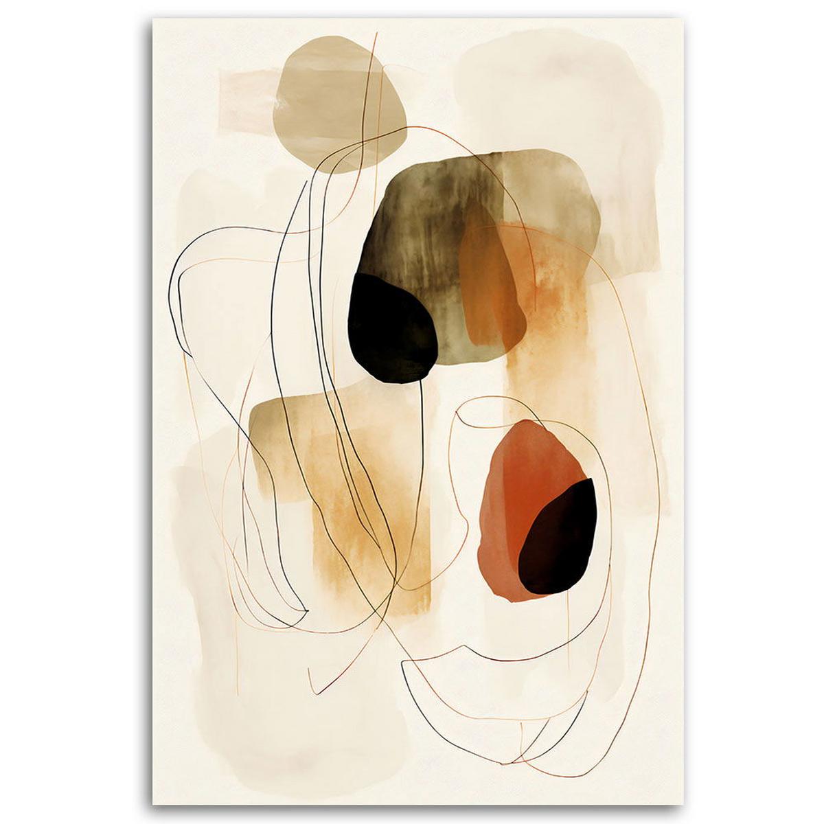 KUNSTDRUCK Beige 80/120 cm - Beige, Textil (80/120cm) - KUNSTLOFT
