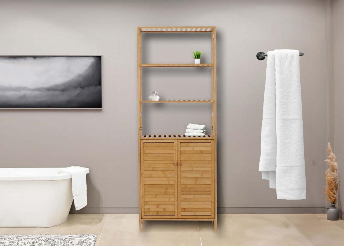 HOCHSCHRANK Braun - Braun, Holz (64/168/33cm) - MCW