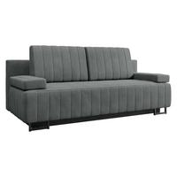 SCHLAFSOFA Laguna - Greige/Schwarz, Holz/Textil (200/90/90cm) - MIRJAN24