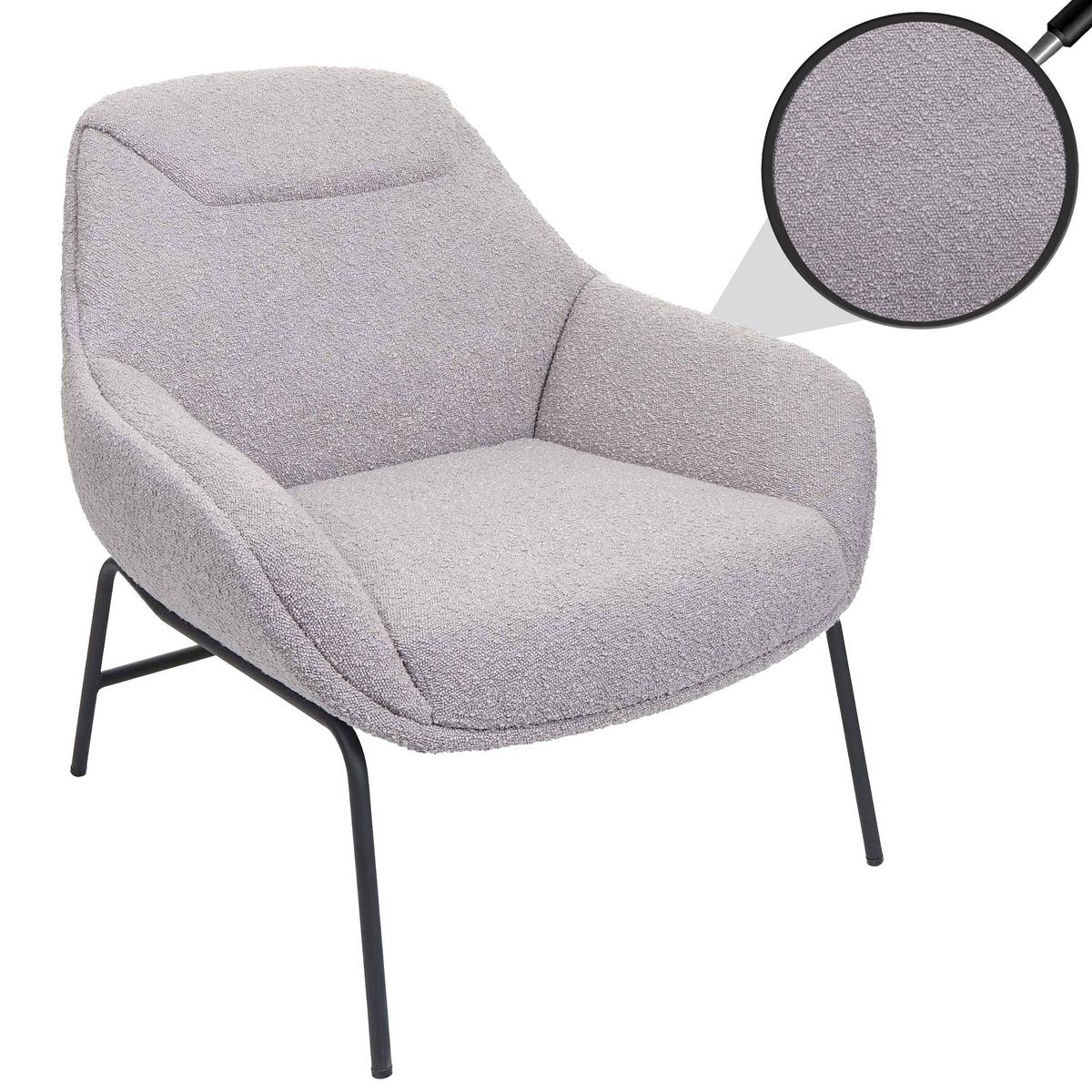 LOUNGE-SESSEL Hellgrau - Hellgrau, Textil (80/79/80cm) - MCW