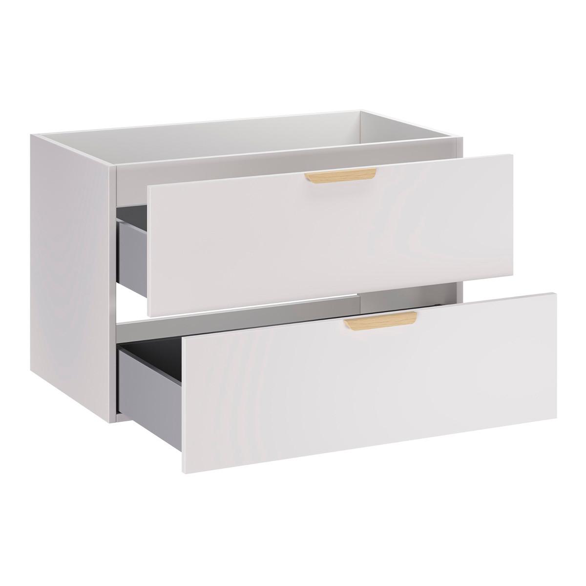 WASCHTISCHUNTERSCHRANK 80cm Oria Weiß - Weiß, Holzwerkstoff (80/50/45.5cm) - Petits-meubles