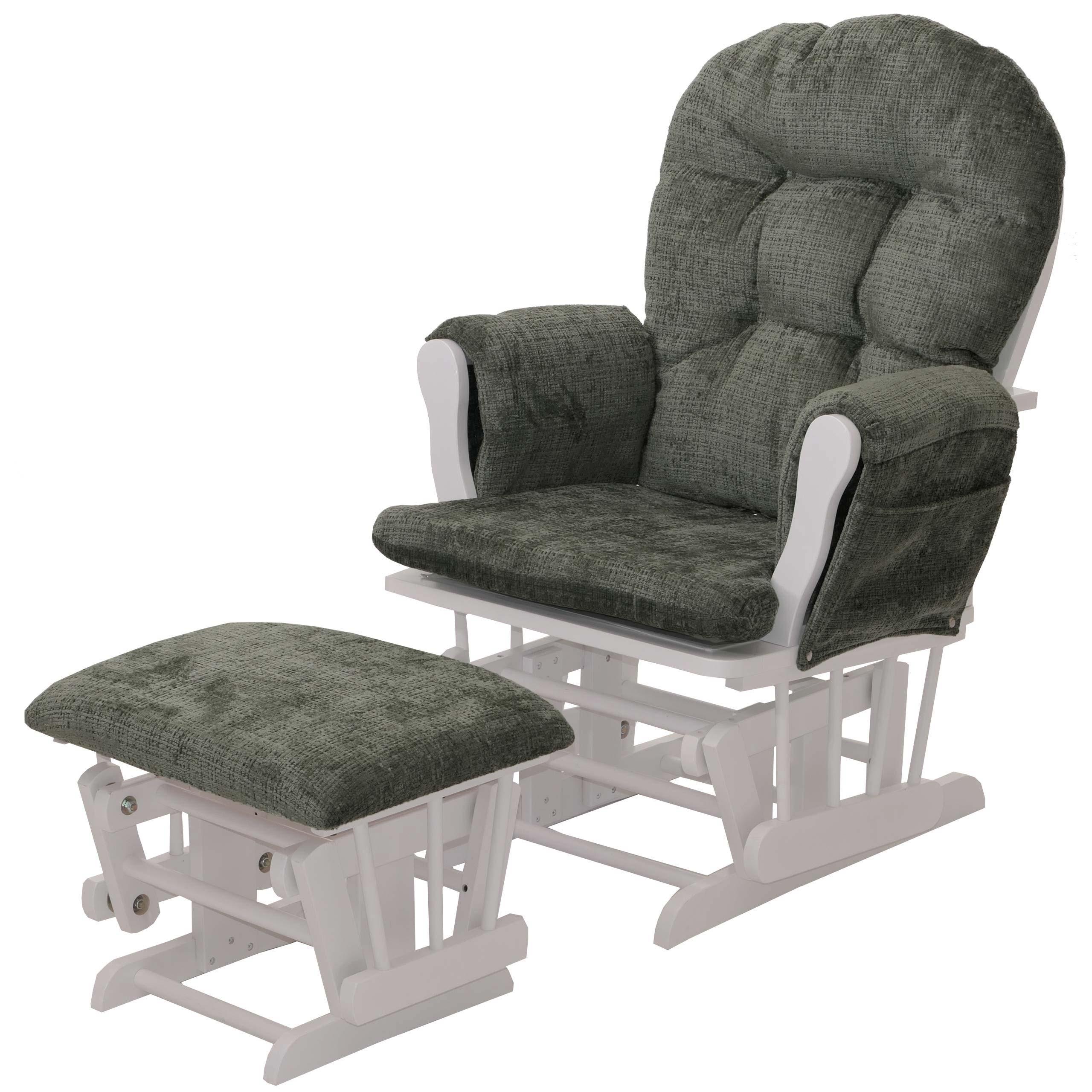 RELAXSESSEL Grün, Weiß - Weiß/Grün, Textil (75/100/71cm) - MCW