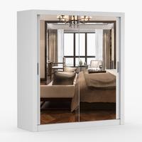 KLEIDERSCHRANK Milan 180 cm, 180/215/64, 2-türig, weiß - Weiß, Holzwerkstoff (150/215/64cm) - imoebel24