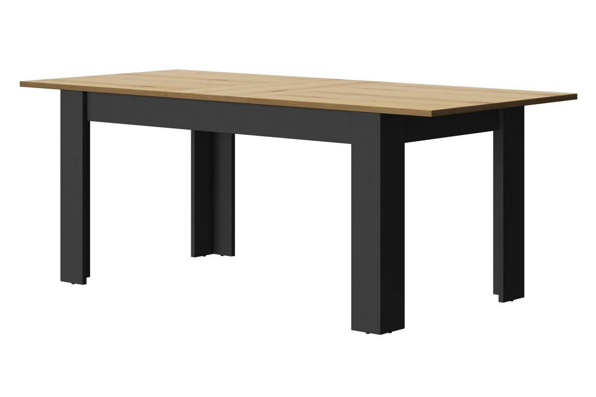 RECHTECKIGER, ausziehbarer Esstisch Manchester - Französische Herstellung - Nussbaumfarben, Holzwerkstoff (20.57/200/77cm) - Calicosy