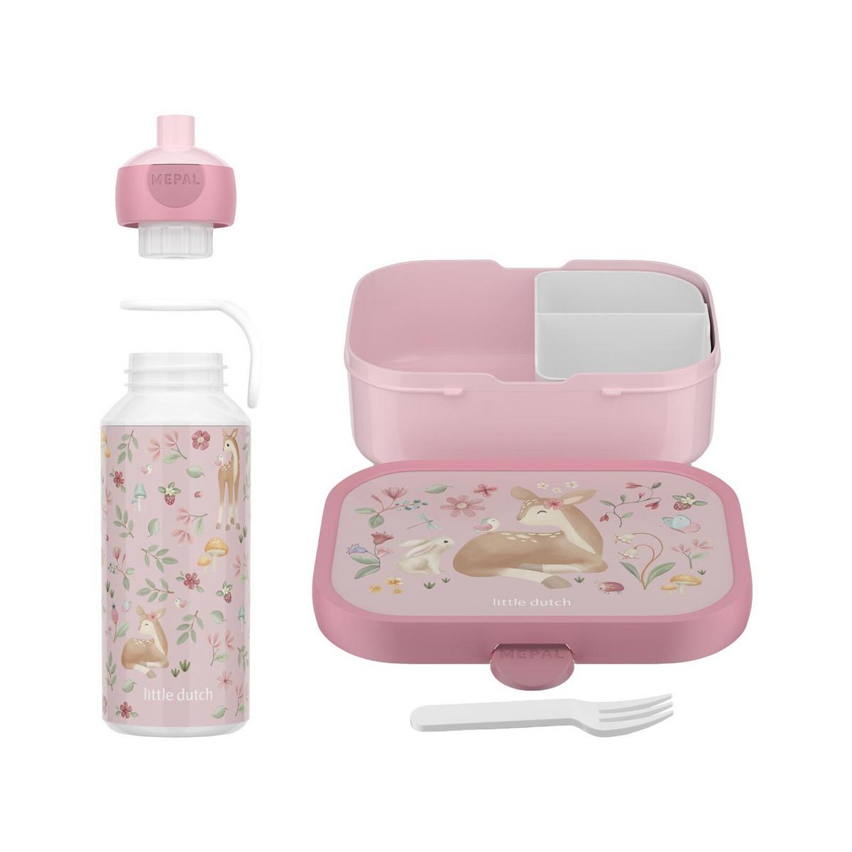 LUNCHSET Campus Fairy Garden 2-tlg. - Pink/Rosa, Kunststoff (2/2/2cm) - Mepal