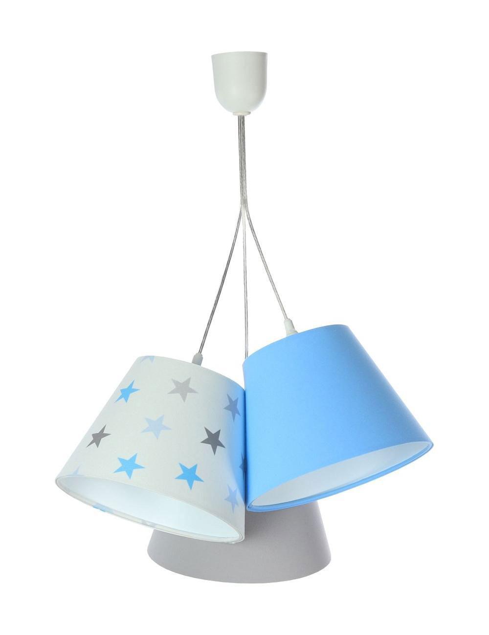 HÄNGELEUCHTE Blau 26/19 cm - Blau/Weiß, Kunststoff (26/0.8/19cm) - ONZENO