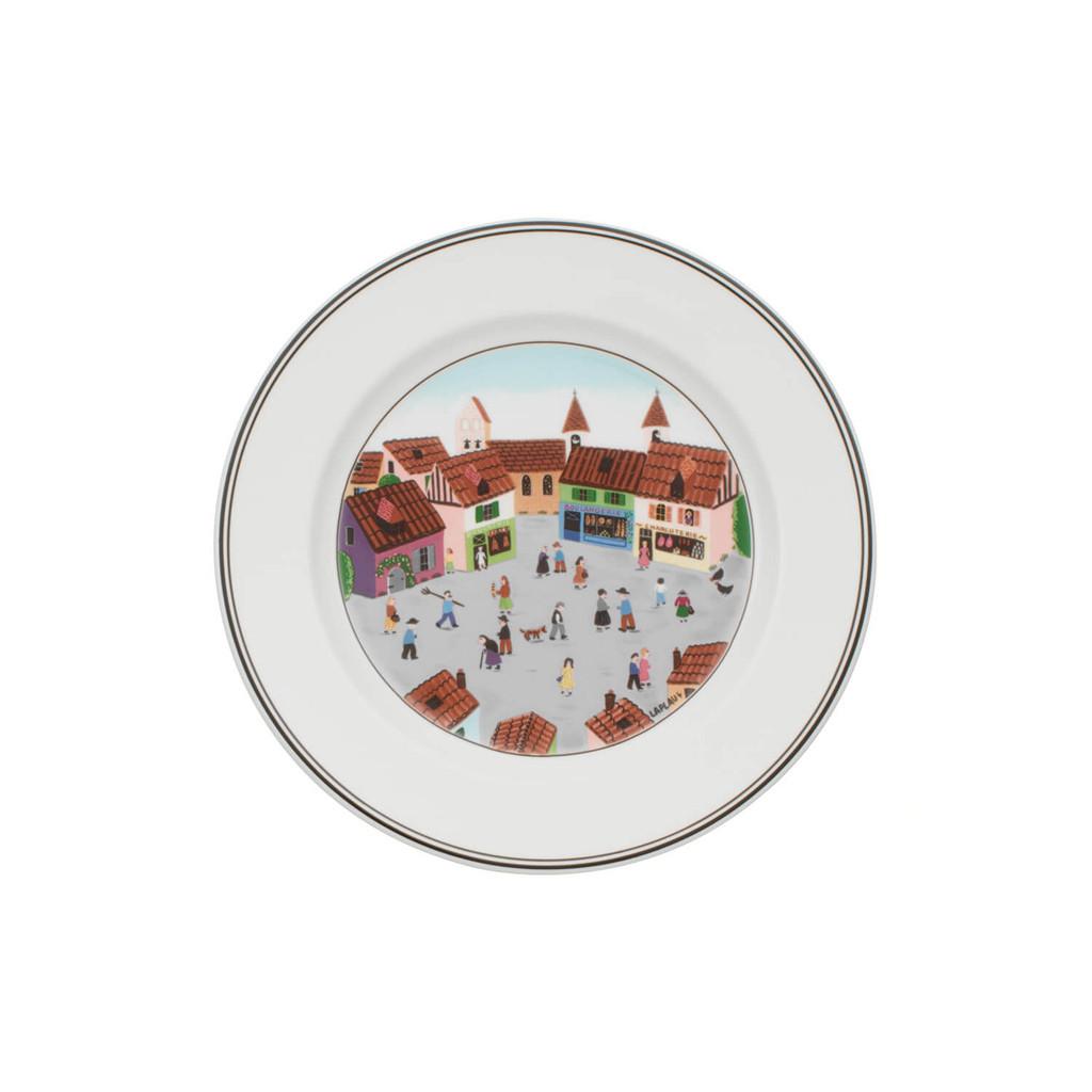 FRÜHSTÜCKSTELLER DORF Design Naif bunt ø 21 cm - Multicolor, Keramik (21cm) - Villeroy & Boch