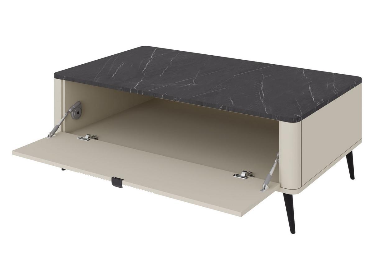 COUCHTISCH Marly RE16 - Kaschmir/Goldfarben, Holzwerkstoff/Metall (60/100/42cm) - MIRJAN24