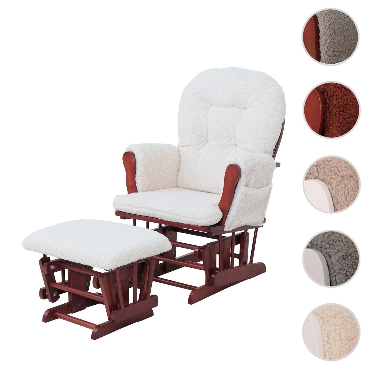 RELAXSESSEL Cremeweiß, Braun - Weiß/Braun, Textil (74/105/72cm) - MCW