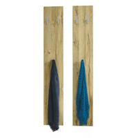 GARDEROBENPANEEL Wandpaneel Eiche Natur - Eichefarben, Holzwerkstoff (24/140/2cm) - Vladon