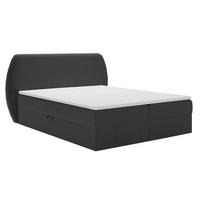 BOXBETT Bogota 160x200 Schwarz - Schwarz, Holz/Textil (160/200cm) - Graingold
