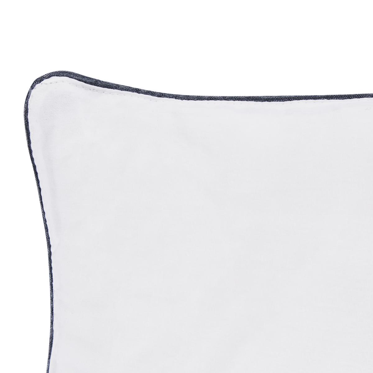 KOPFKISSEN Weiß 80/40 cm Pelister - Weiß, Naturmaterialien (80/40cm) - Beliani
