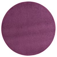 HOCHFLOR VELOURS TEPPICH LUNA RUND - Lila, Textil (100/100cm) - Snapstyle