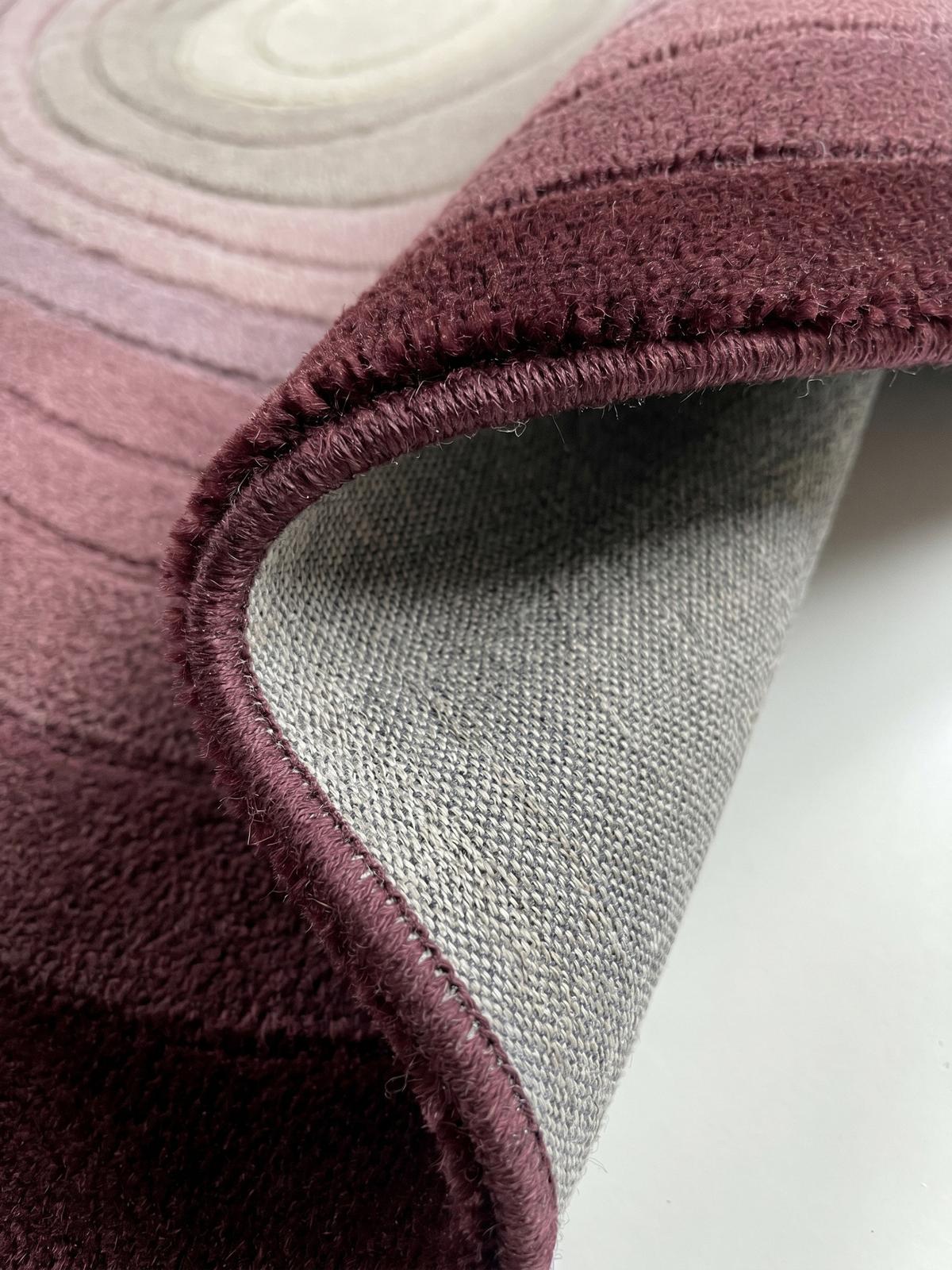 TEPPICH aus Wolle PARRET in Maulbeere, abstrakt, 160 x 230 cm - Rot, Textil (230/160cm) - KADIMA DESIGN
