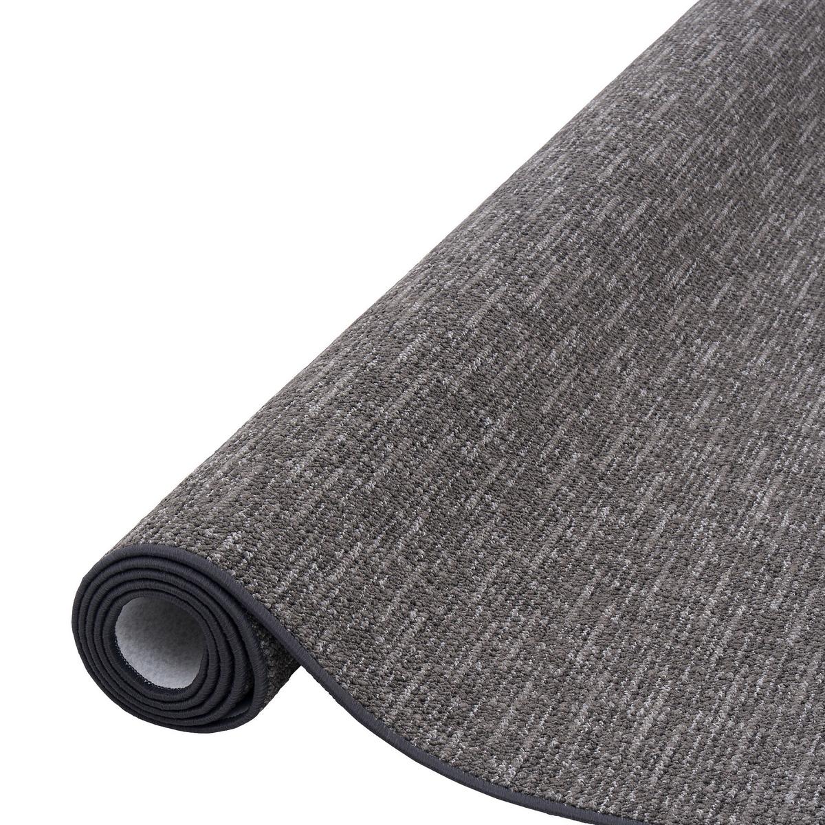 SCHLINGEN DESIGNER TEPPICH NIVA - Anthrazit, Textil (80/200cm) - Snapstyle