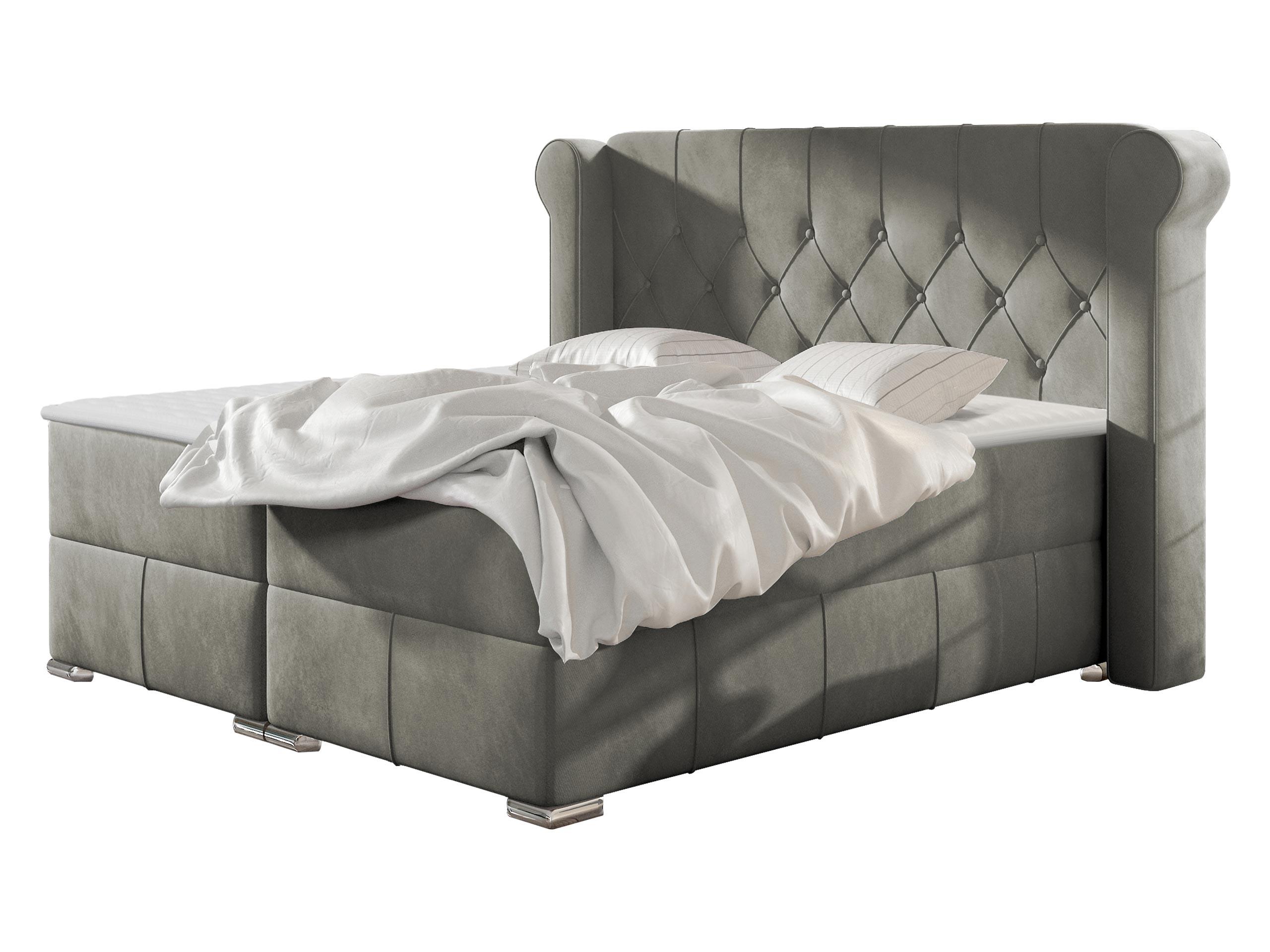 BOXBETT Massimo - H3 - Greige, Holz (200/200cm) - MIRJAN24