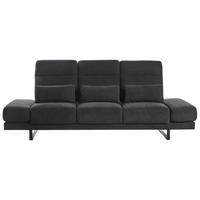 3-SITZER-SOFA Stoff Schwarz Ikast - Schwarz, Textil (255/87/105cm) - Beliani