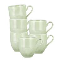 HENKELBECHER Amina Seladon 0,36 l 6er Set - Grün, Keramik (0.36L) - Seltmann Weiden