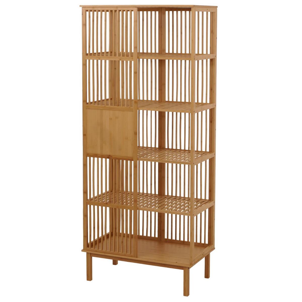 STANDREGAL Braun - Braun, Holz (80/186/45cm) - MCW
