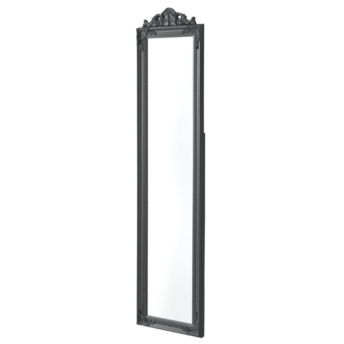 STANDSPIEGEL Arezzo - Dunkelgrau, Glas/Holz (28.5/160/140cm) - [en.casa]