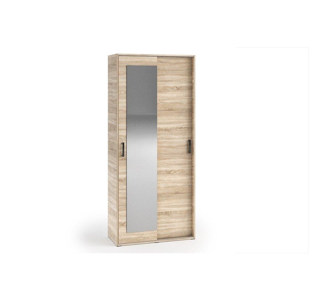 GARDEROBENSCHRANK BENVENO 90/21040 Modern Garderobenschrank Sonoma Eiche - Sonoma Eiche, Holzwerkstoff (90/210/40cm) - MASSENO