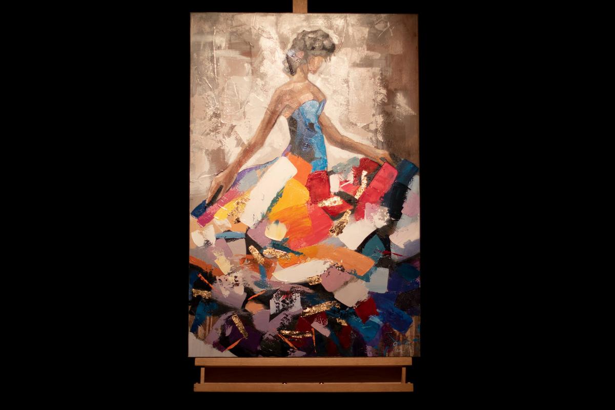ACRYLBILD HANDGEMALT 60/90 cm - Multicolor, Holz/Textil (60/90cm) - KUNSTLOFT
