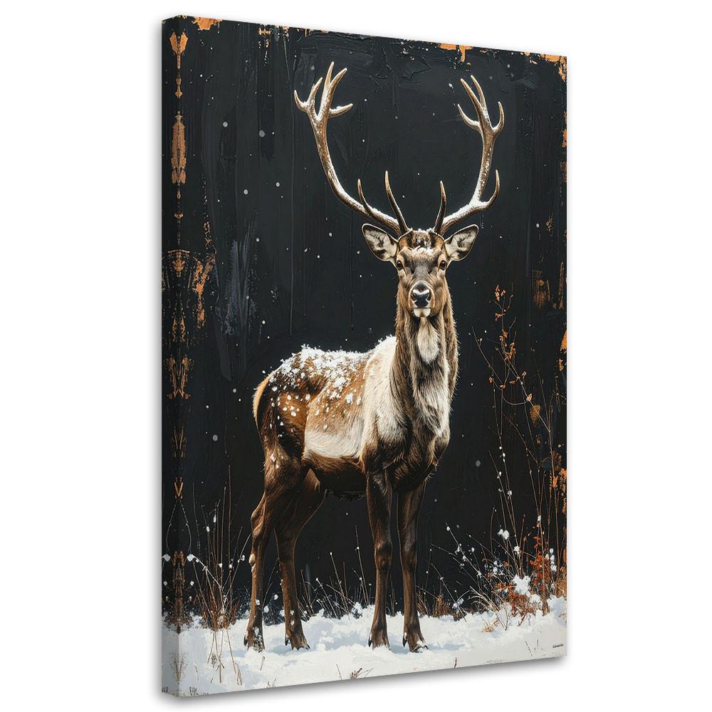 LEINWANDBILD Weihnachten 30x45cm - Schwarz, Textil (30/45cm) - Feeby