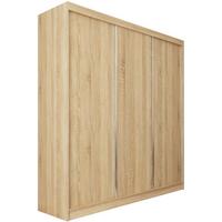 SCHWEBETÜRENSCHRANK Mario II 240/216/61 eiche Sonoma mit Schubladen - Sonoma Eiche, Holzwerkstoff (240/216/61cm) - Beautysofa