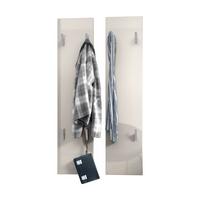 GARDEROBENPANEEL Wandpaneel Sandgrau Hochglanz - Sandfarben, Holzwerkstoff (120/28/2cm) - Vladon