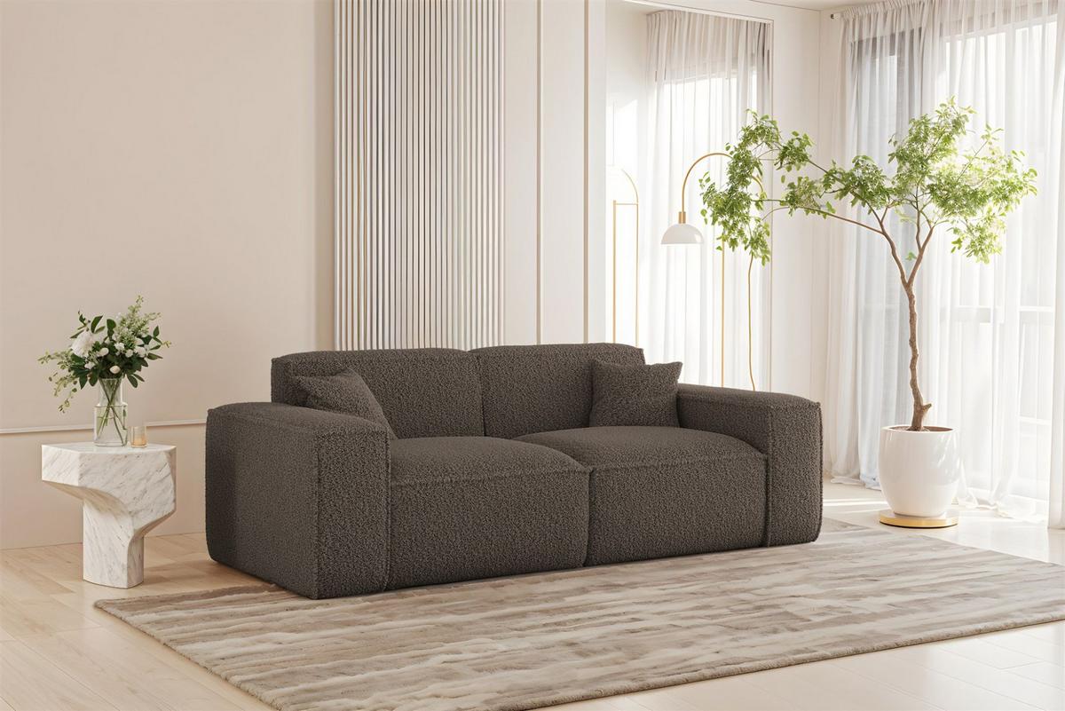 SOFA 2-sitzer Celes Premium In Sven - Braun, Holzwerkstoff/Textil (182/73/90cm) - Fun Möbel