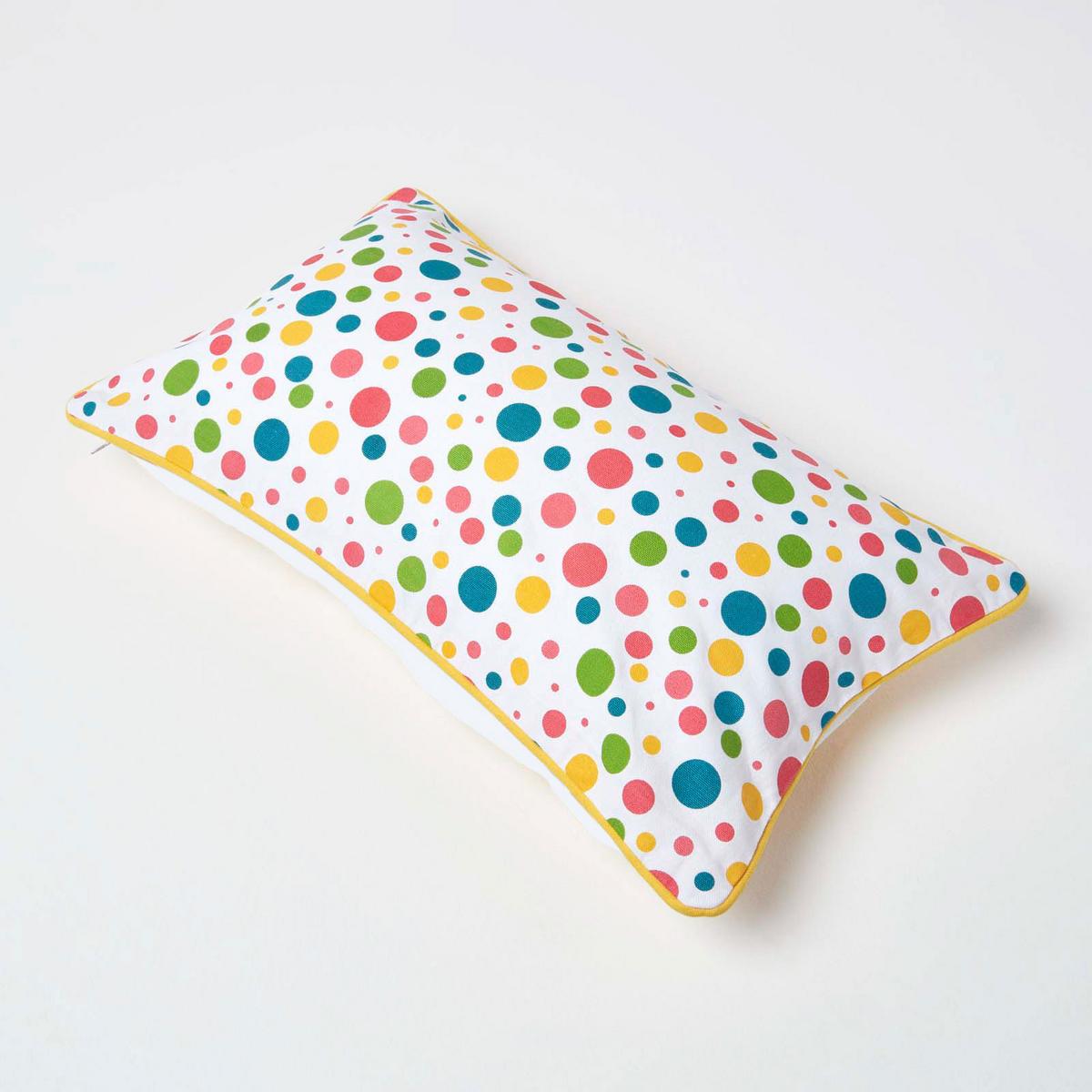 KISSENHÜLLE Bunte Punkte 30/50 cm, 100% Baumwolle - Multicolor, Textil (30/50cm) - Homescapes