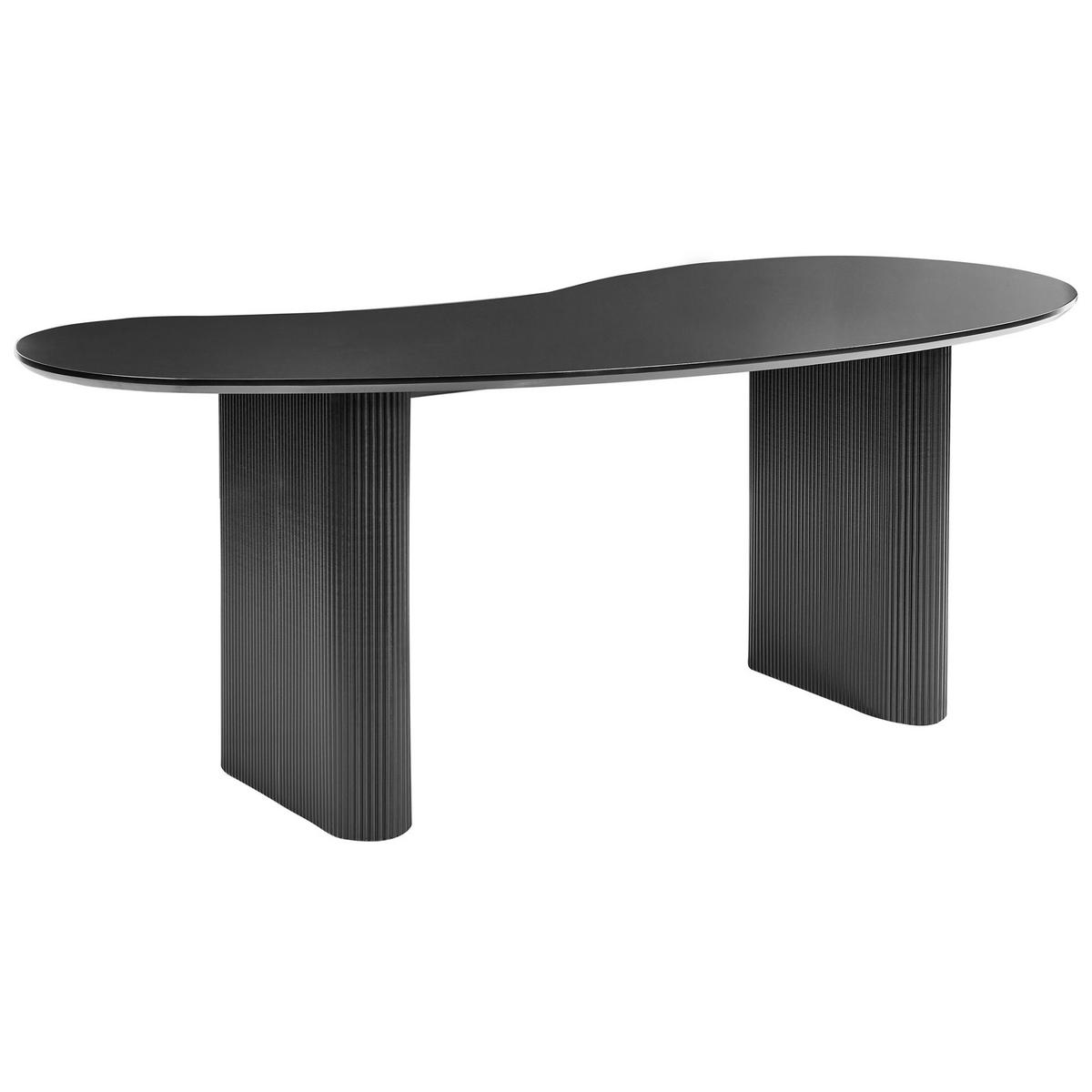 ESSTISCH Schwarz 198/93 cm Peery - Schwarz, Holzwerkstoff (198/93/76cm) - Beliani