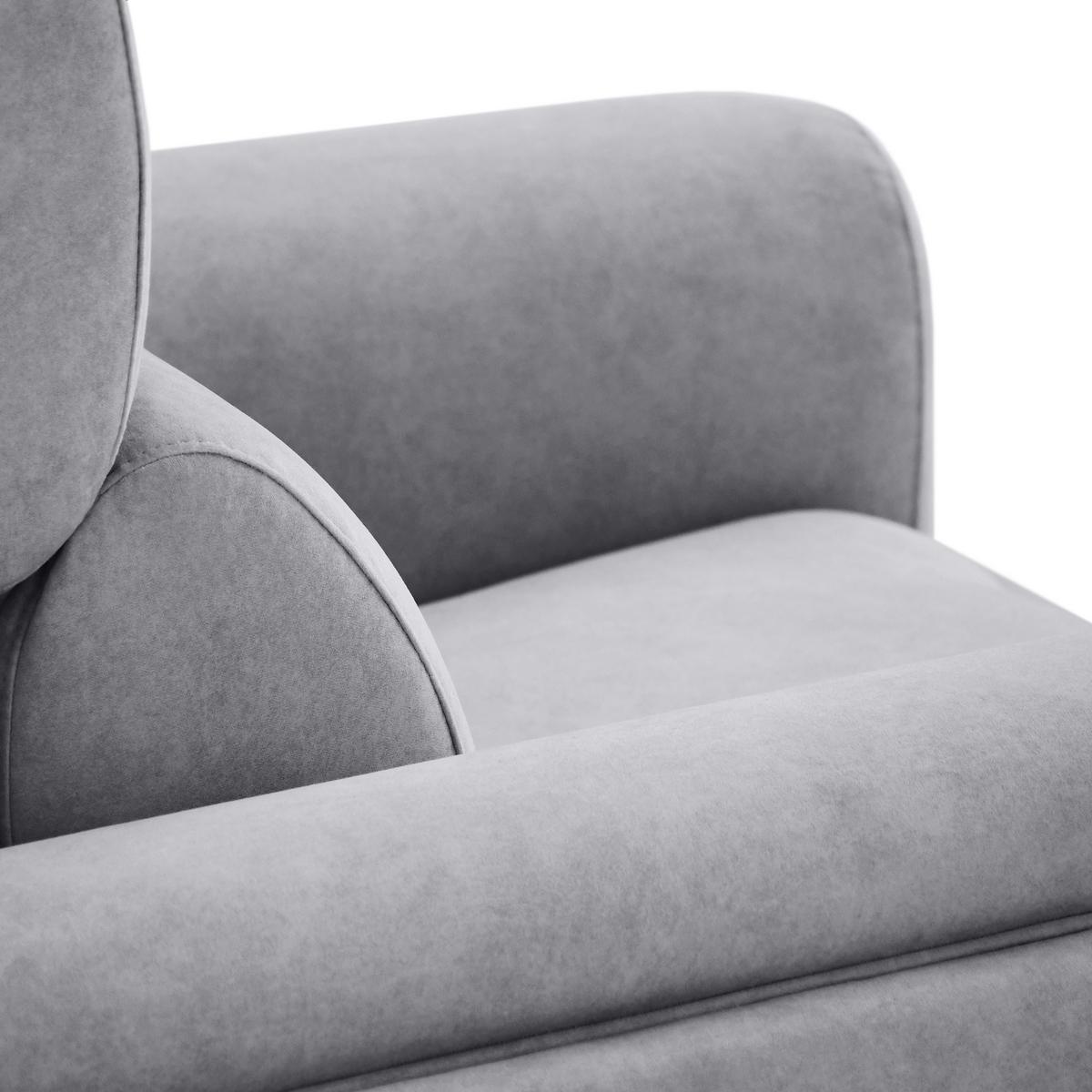 RELAXSESSEL Comfort, mit elektrischer Verstellung und verstellbarer Kopfstütze, Hellgrau - Hellgrau/Schwarz, Textil (103/97/102cm) - Beautysofa