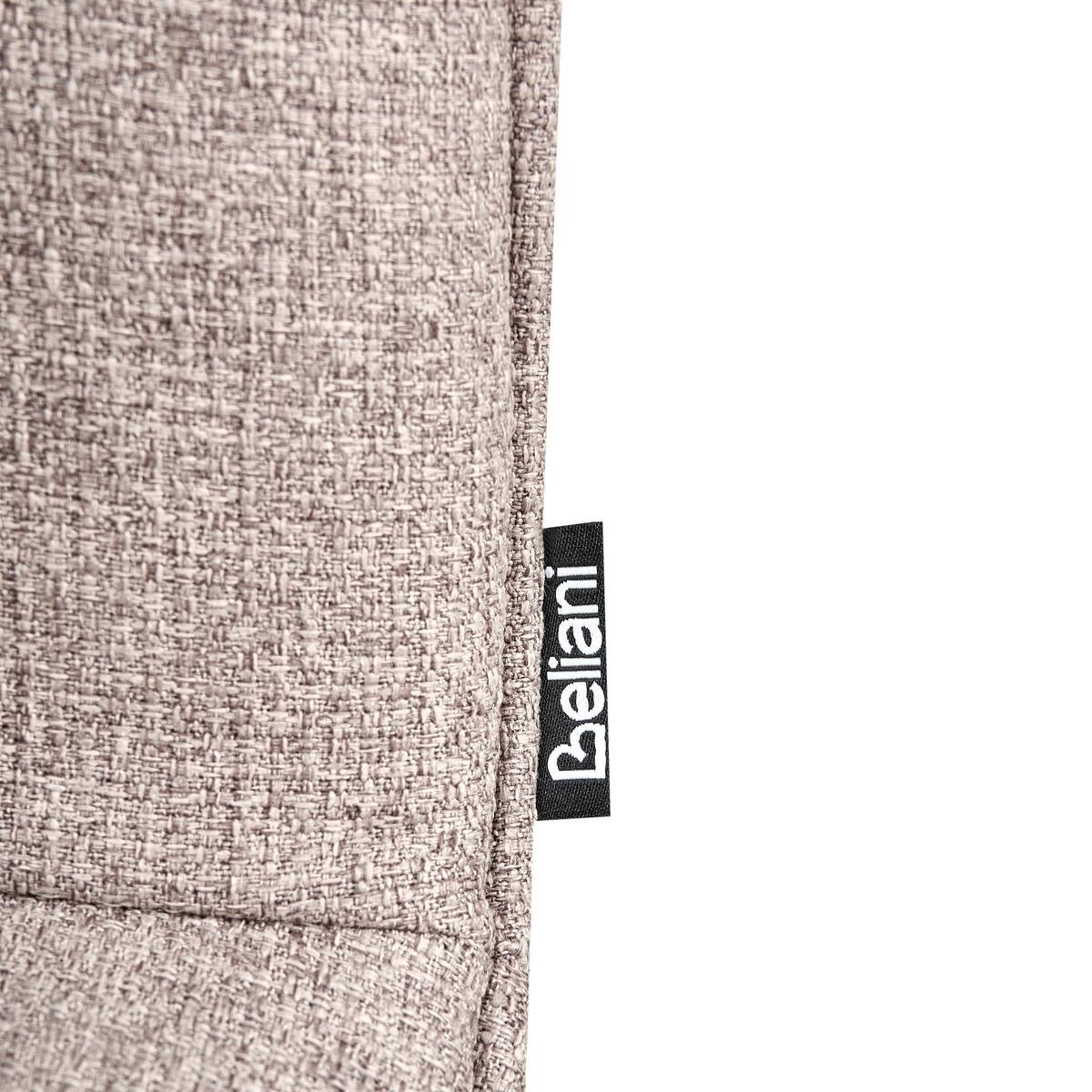 ESSZIMMERSTUHL 2er-Set Stoff Hellbraun Carver - Hellbraun, Textil (47/89/58cm) - Beliani
