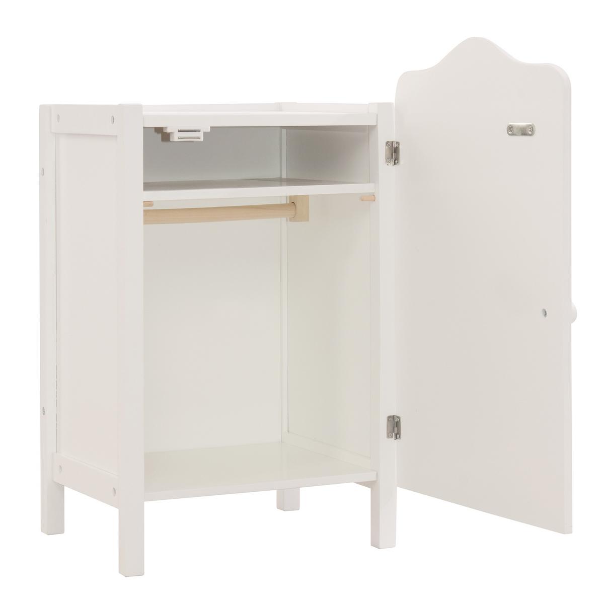PUPPENKLEIDERSCHRANK Stella - Grau, Holzwerkstoff (29.5/52/26.5cm) - Roba