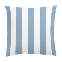DEKOKISSEN Längsstreifen in Pastell Blau 50/50 cm - Pastellblau, Textil (50/50/10cm) - Bilderwelten
