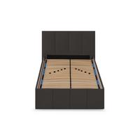 POLSTERBETT Dalas Anthrazit 100 x 200 x 40 cm Stauraum Mit hochwertiger Matratze H2 (bis 100 kg) und Lattenrost - Anthrazit, Holz (100/200cm) - Halmon Schlafkomfort Betten 