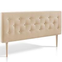 KOPFTEIL 140x100 cm Oslo beige - Beige, Textil (8/100/140cm) - VS Venta-stock