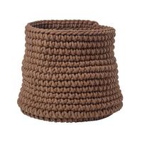 AUFBEWAHRUNGSKORB Baumwolle 42/37 cm - Braun, Textil (42/42/37cm) - Homescapes