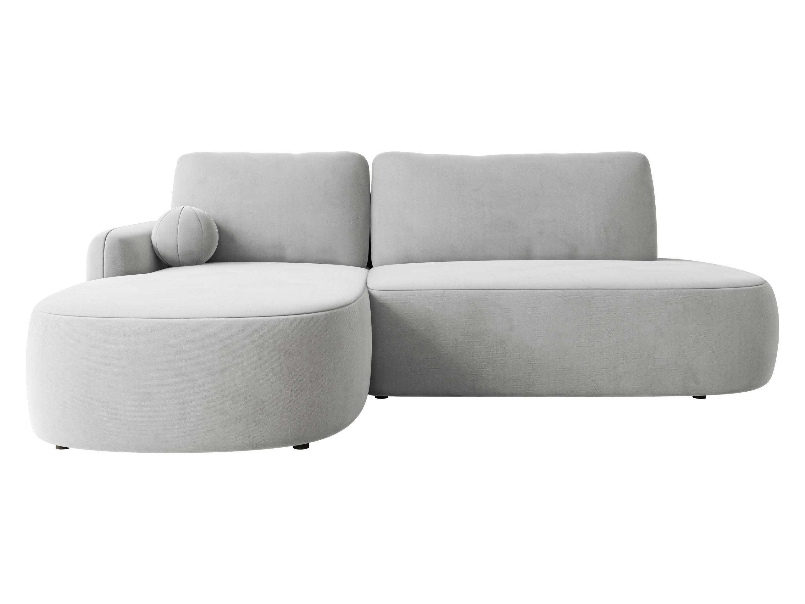 ECKSOFA Loridu O Premium, Seite: Links - Silberfarben/Schwarz, Holz/Kunststoff (274/174cm) - MIRJAN24