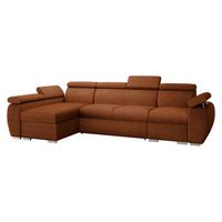 ECKSOFA Boston LCP, Seite: Links LCP+2R+1P(65) - Silberfarben/Bronzefarben, Holz/Textil (320/170cm) - MIRJAN24