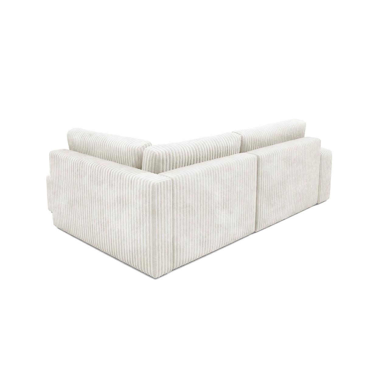 ECKSOFA Angela 4 Sitzplätze Weiß - Weiß, Holz (245/182cm) - Petits-meubles