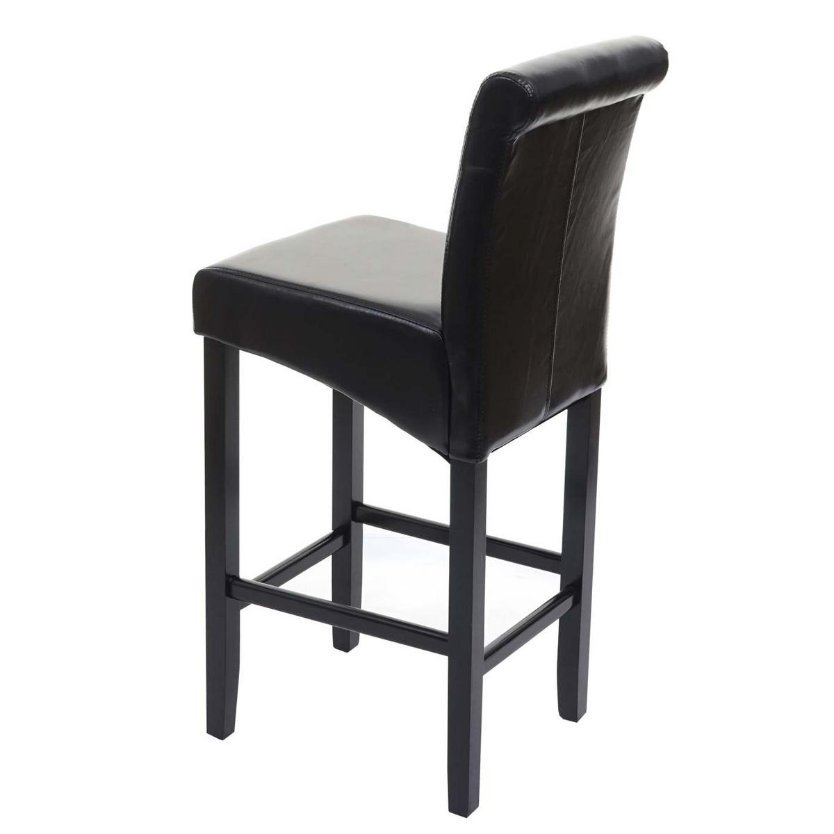 BARHOCKER Schwarz 2er-Set - Schwarz, Holz (39/105/53cm) - MCW