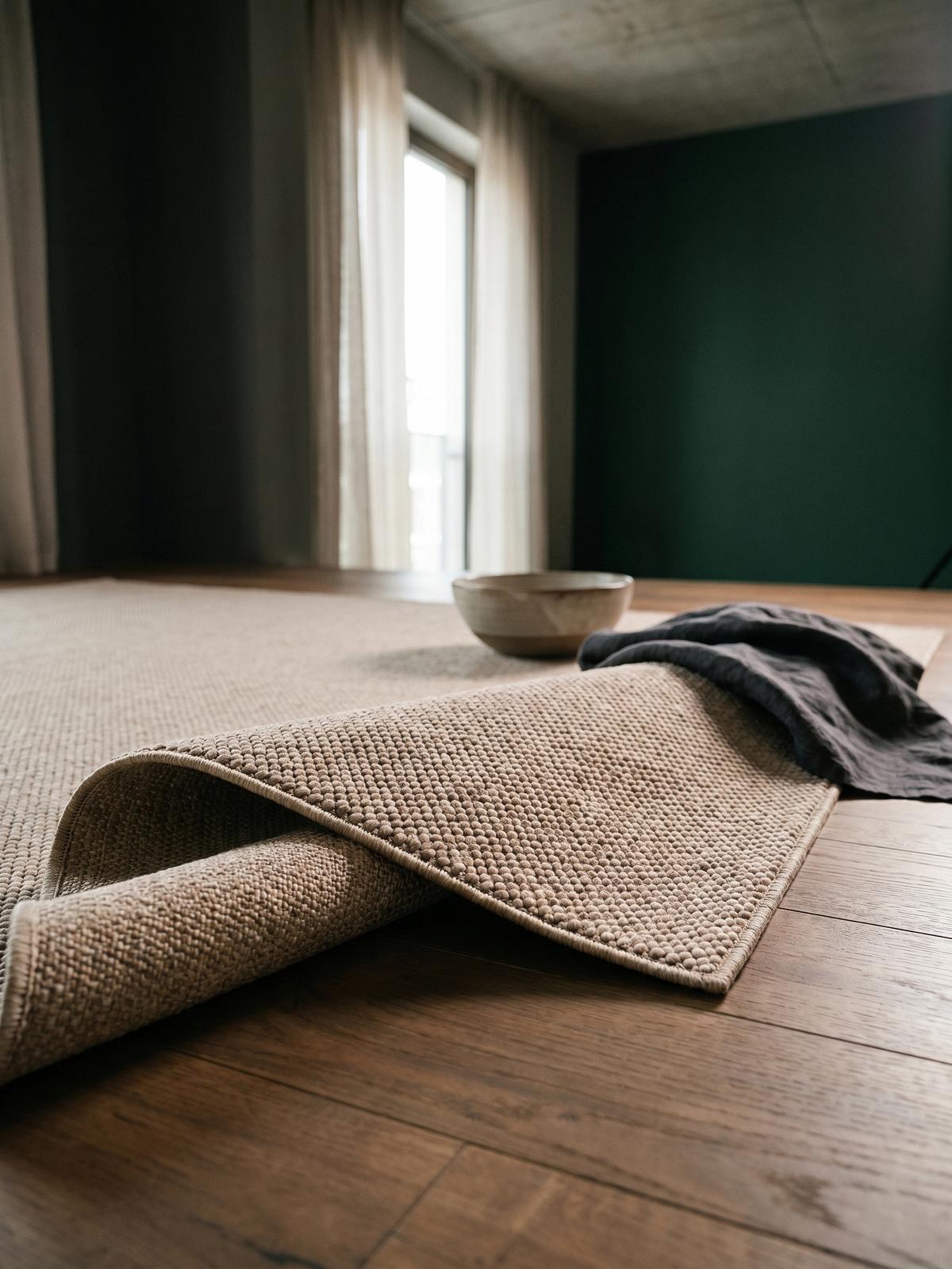 TEPPICH Flachgewebe LANGAU in Beige, meliert, 120 x 170 cm - Beige, Textil (170/120cm) - KADIMA DESIGN