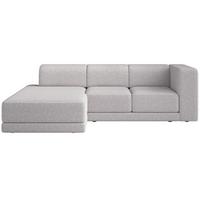 ECKSOFA Novals L-Form, 4-Sitzer, links 278 cm - Hellgrau/Schwarz, Holz/Kunststoff (278/168cm) - Selsey
