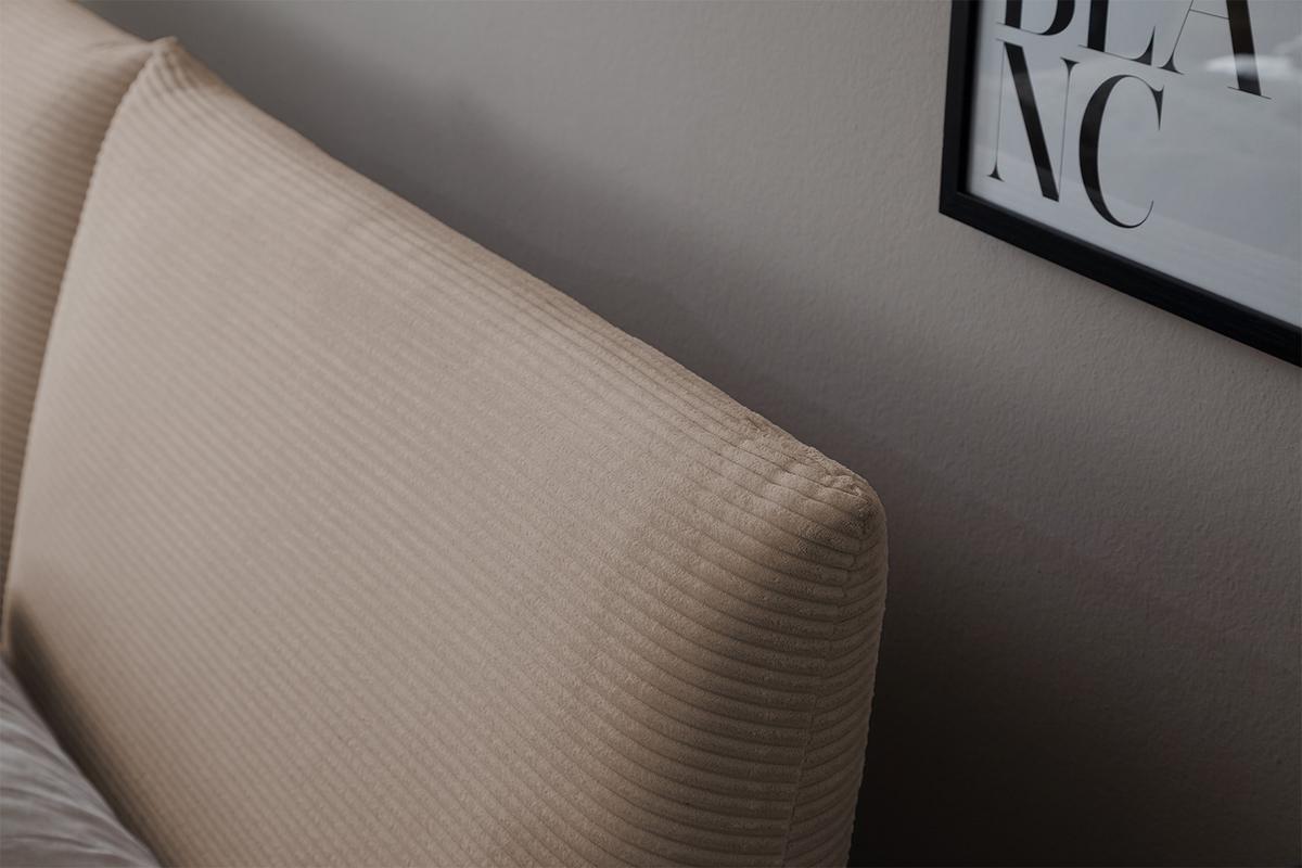 POLSTERBETT HENRY Taupe Cord - Taupe, Textil (200/200cm) - KAWOLA