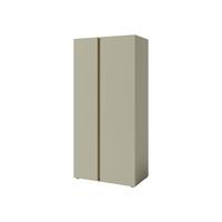 KLEIDERSCHRANK Luca LC03 - Schwarz/Grün, Holzwerkstoff/Kunststoff (90/195/50cm) - MIRJAN24